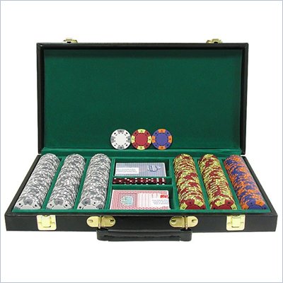 Trademark 300 Tri-Color Suit Design Set w/ Deluxe Case