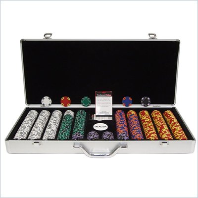 Trademark 650 Tri Color Ace/King 14 gram Chip Executive Aluminum Case