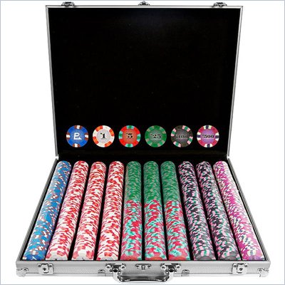 Trademark 1000 Chip NexGenT PRO Classic Style Poker Set With Aluminum Case