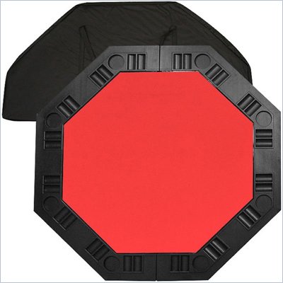 Trademark Global 8 Player 48" Octagonal Table Top in Red