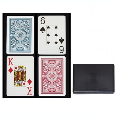 Trademark KEMT Arrow Bridge Size JUMBO Index Red/Blue Decks