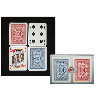 Trademark Modiano 100% Plastic Poker Size Reg Index Old Trophy Setup