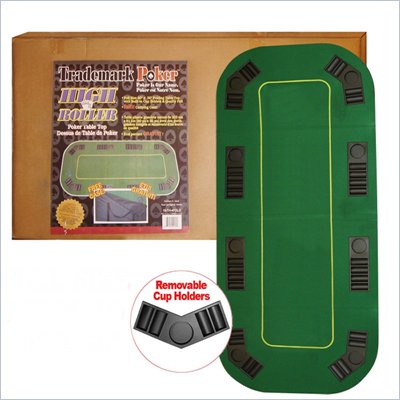 Trademark Texas Holdem Full Size Folding Poker Table Top in Green