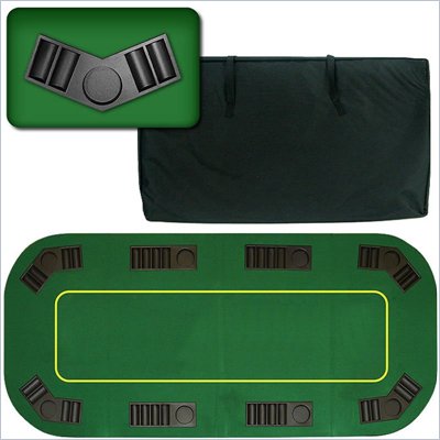 Trademark Global 80" Deluxe Texas Holdem Folding Poker Table Top
