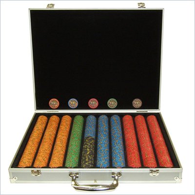 Trademark 1000 10g Nevada Jacks Poker Chips with Aluminum Case