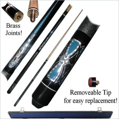 Trademark Blue Majestic Designer Pool Stick