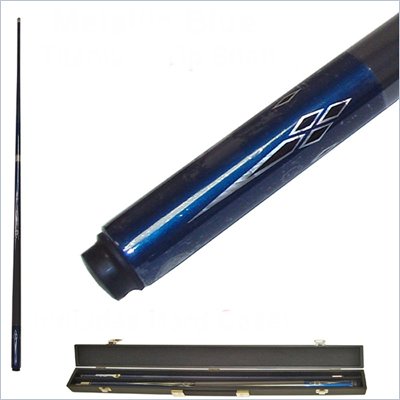 Trademark Metallic Blue Titanium Pool Cue Billiard Stick