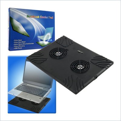 Trademark Global Laptop Buddy Notebook USB Cooling Pad with 2 Fans