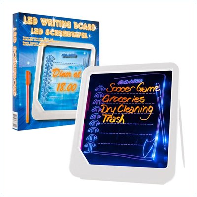 Trademark Global Trademark Home LED Writing Menu Message Board - White