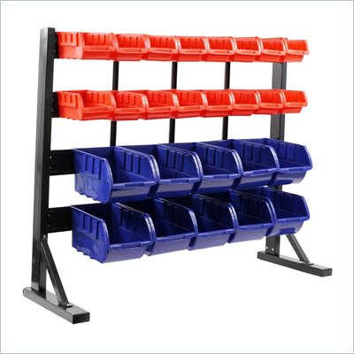 Trademark Global Trademark Tools Floor Bin Rack - 26 Bins
