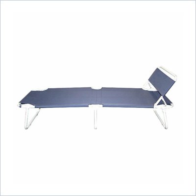 Trademark Global Fully Adjustable Folding Guest Bed with Headrest