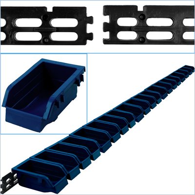 Trademark Global Trademark Tools Wall Mounted Parts Rack - 20 Bins