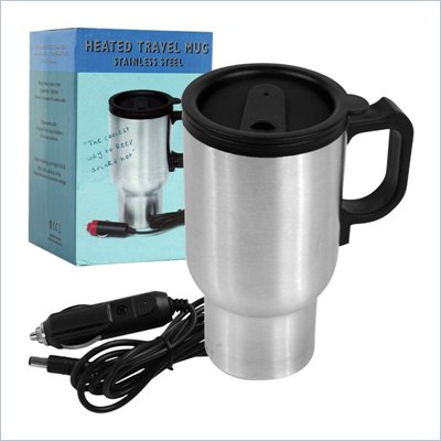 Trademark Global Joe Traveller Heated Stainless Steel 12 Volt Travel Mug