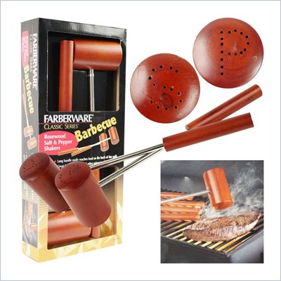 Trademark Global Farberware Rosewood Salt and Pepper Shakers