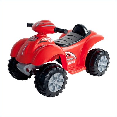 Trademark Global Battery Powered Red Raptor 4 Wheeler