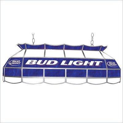 Trademark Bud Light 40" Stained Glass Pool Table Light