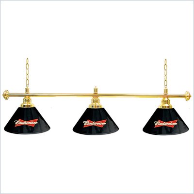 Trademark Budweiser 60 inch 3 Shade Lamp Billiard Pool Table Light