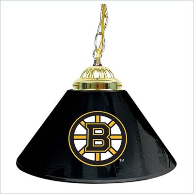 Trademark NHL Boston Bruins 14 Inch Single Shade Bar Lamp