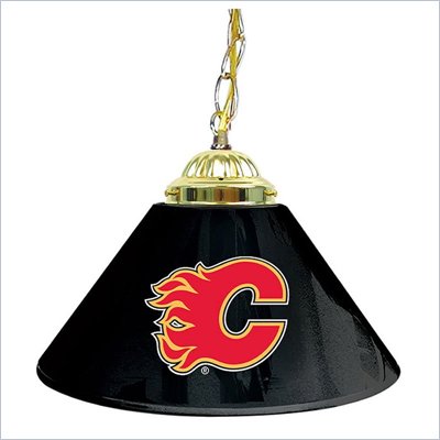 Trademark NHL Calgary Flames 14 Inch Single Shade Bar Lamp