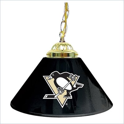 Trademark NHL Pittsburgh Penguins 14 Inch Single Shade Bar Lamp