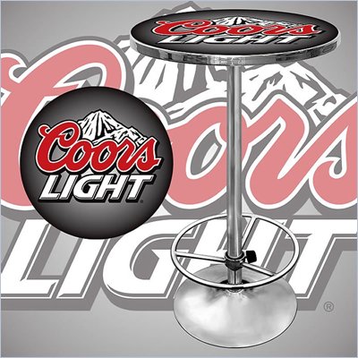 Trademark Global 28" Round Coors Light Pub Table