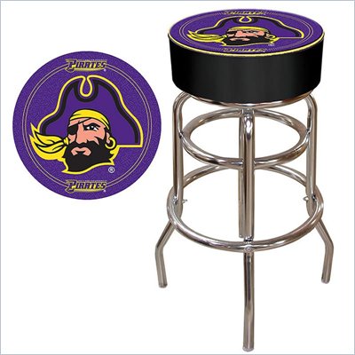 TrademarkRetro East Carolina University Padded Bar Stool