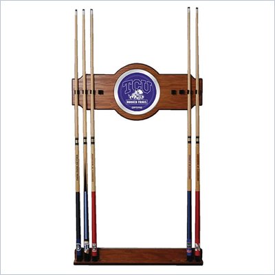 Trademark Texas Christian University Wood & Mirror Wall Cue Rack