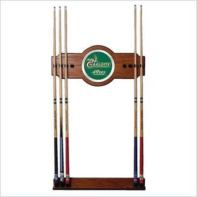 Trademark University of N.C. Charlotte Wood & Mirror Wall Cue Rack