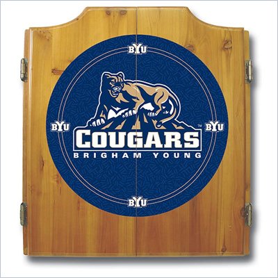Trademark BYU Dart Cabinet - Darts and Board