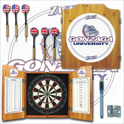 Trademark Gonzaga University Dart Cabinet - Includes Darts and Board