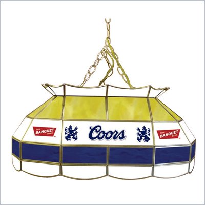 Trademark Coors Banquet 28" Stained Glass Pool Table Lamp