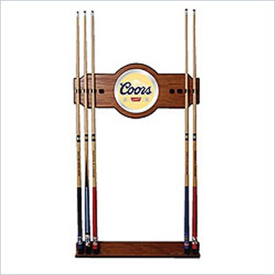 Trademark Coors Original 2 piece Wood and Mirror Wall Cue Rack