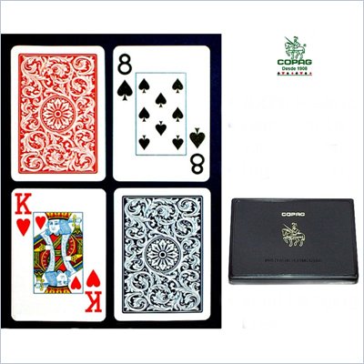 Trademark Copag Poker Size Jumbo Index - Blue*Red Setup