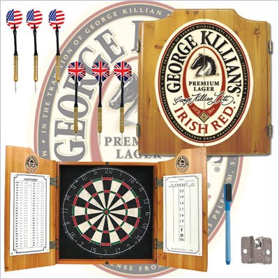 Trademark George Killians Dart Cabinet includes Darts and Board