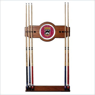 Trademark Loyola University Chicago Wood and Mirror Wall Cue Rack