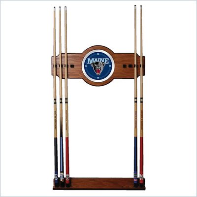 Trademark University of Maine Wood and Mirror Wall Cue Rack