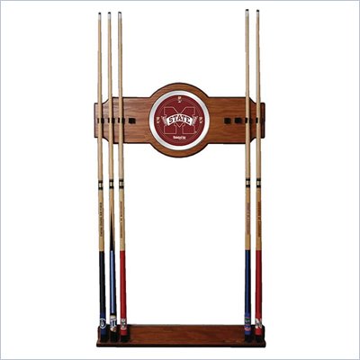 Trademark Mississippi State University Wood and Mirror Wall Cue Rack
