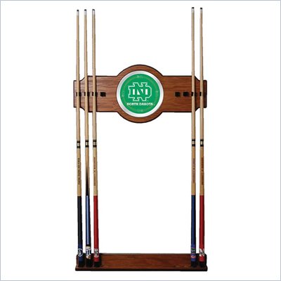 Trademark University of North Dakota Wood and Mirror Wall Cue Rack