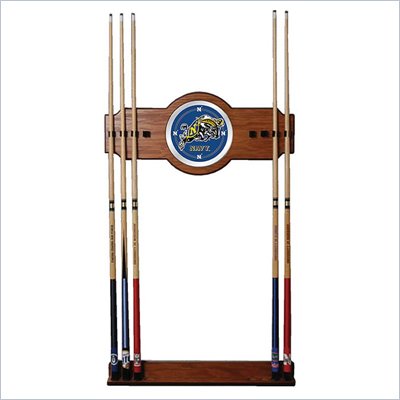 Trademark United States Naval Academy Wood and Mirror Wall Cue Rack