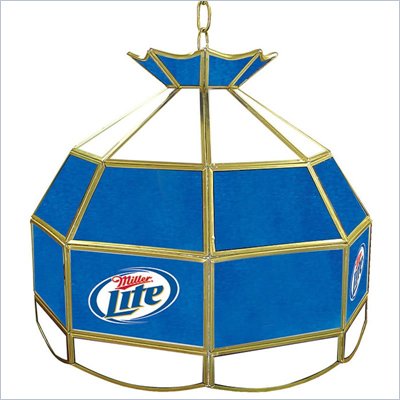Trademark Miller Lite 16 inch Tiffany Style Lamp