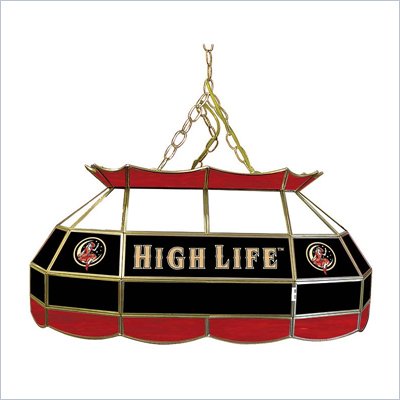Trademark Global Miller Girl in the Moon 28 Inch Stained Glass Game Table Light