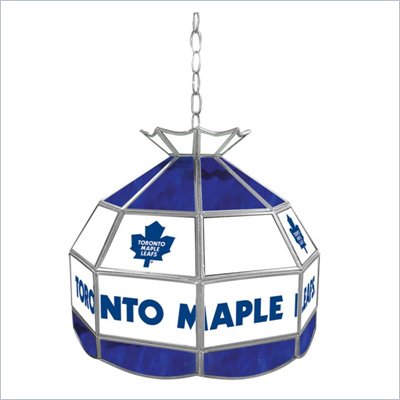 Trademark NHL Toronto Maple Leafs Stained Glass Tiffany Lamp