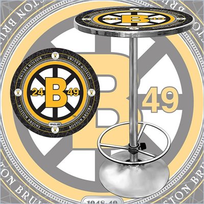 Trademark NHL Vintage Boston Bruins Pub Table