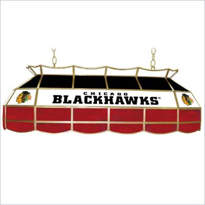 Trademark NHL Chicago Blackhawks Stained Glass 40" Lighting Fixture