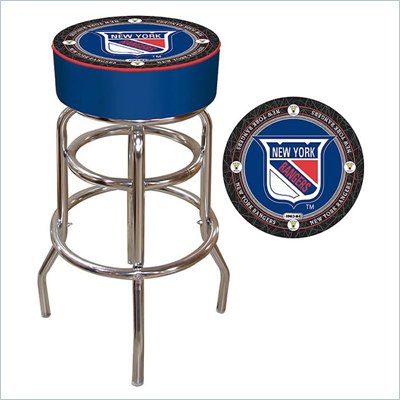 Trademark NHL Vintage New York Rangers Padded Bar Stool