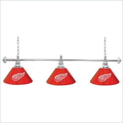 Trademark NHL Detroit Redwings 60 Inch 3 Shade Billiard Lamp