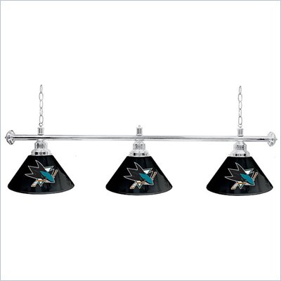 Trademark NHL San Jose Sharks 60 Inch 3 Shade Billiard Lamp