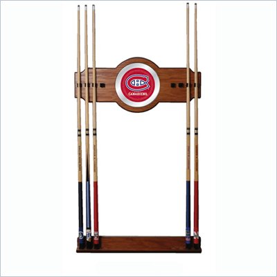 Trademark NHL Montreal Canadians 2 piece Wood and Mirror Wall Cue Rack
