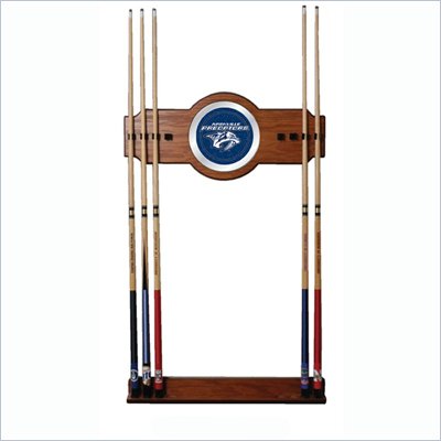 Trademark NHL Nashville Predators 2 piece Wood and Mirror Wall Cue Rack