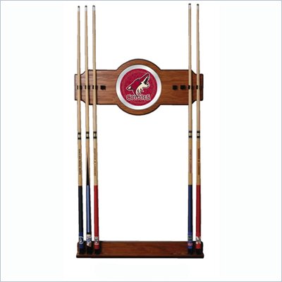 Trademark NHL Phoenix Coyotes 2 piece Wood and Mirror Wall Cue Rack
